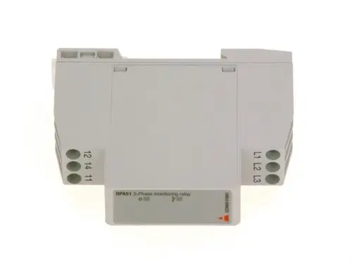 Bosch Relais in kompakter Bauform mit verschiedenen Anschlussmöglichkeiten für 3-Phasen-Monitoring auf der Vorderseite. Technologie zur Überwachung elektrischer Systeme.